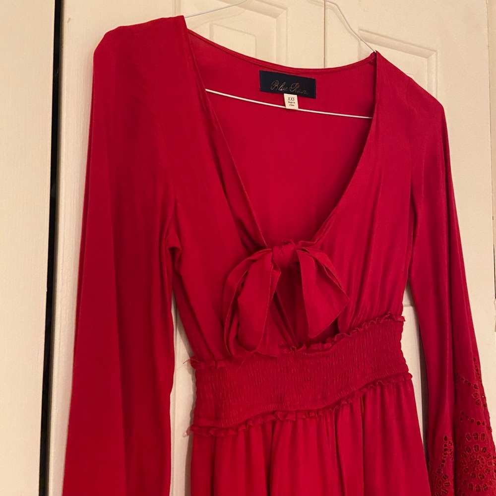 Blue Rain XXS Red Romper